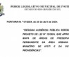 Audiência Pública - 22/05/2024 - Sede do Poder Legislativo às 19h