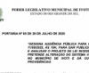 Audiência Pública - 11/08/2025 - Sede do Poder Legislativo às 18hs